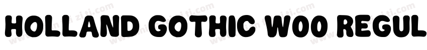Holland Gothic W00 Regular字体转换
